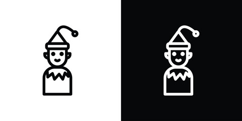 Elf icon graphic element Illustration template design