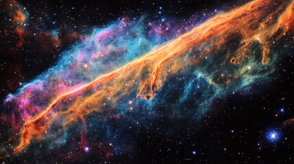 Obraz premium Colorful nebula in deep space