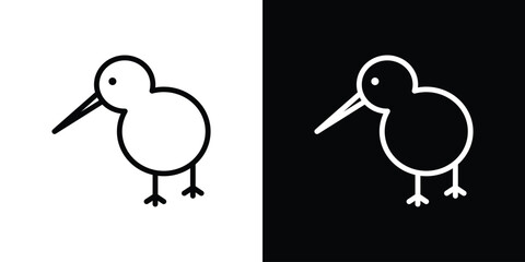 Kiwi bird icon graphic element Illustration template design