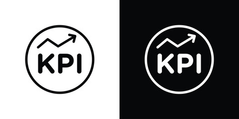 KPI icon graphic element Illustration template design