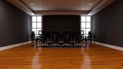 modern office meeting room for company logo mockup
