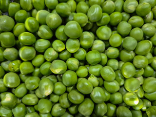 Freshly picked homegrown Garden peas in Nottingham, UK.