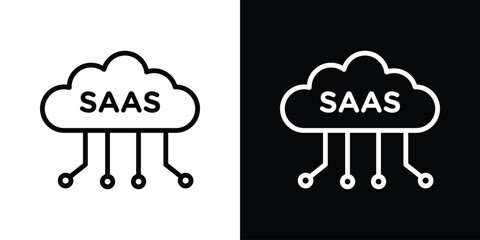 SaaS icon graphic element Illustration template design