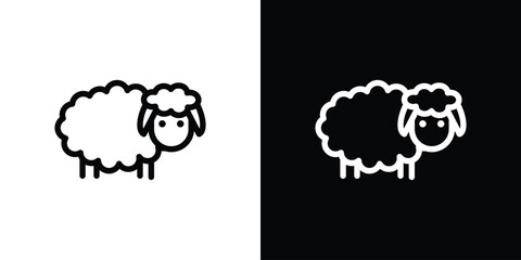 Sheep icon graphic element Illustration template design