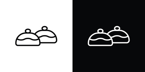 Sufganiyah icon graphic element Illustration template design