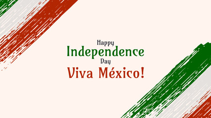 Mexican Independence Day Viva Mexico Fiesta 16th. Design template Poster card banner background. Vector illustration