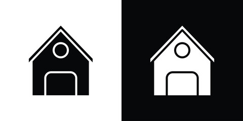 Chalet icon symbol illustration doodle design