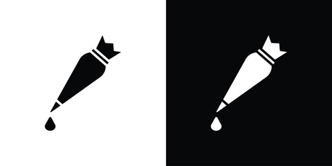 Pastry bag icon symbol illustration doodle design