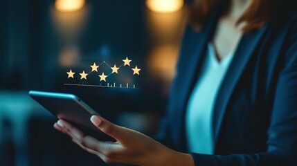 Positive customer feedback on digital tablet