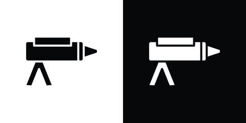 Sealants gun icon symbol illustration doodle design