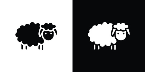 Sheep icon symbol illustration doodle design