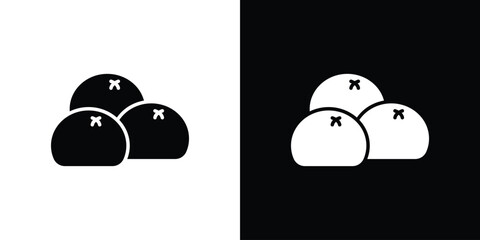 Steamed bread icon symbol illustration doodle design