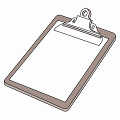 Clipboard with Silver Clip paper office supplies