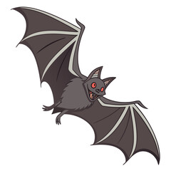 Cartoon Vampire Bat Flying animal creature