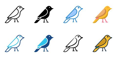 Canary icon set multiple style collection 
