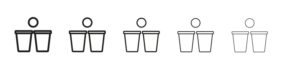 Beer pong icon design symbol collection for graphic design. EPS 10
