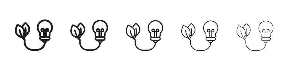 Biomass energy icon design symbol collection for graphic design. EPS 10