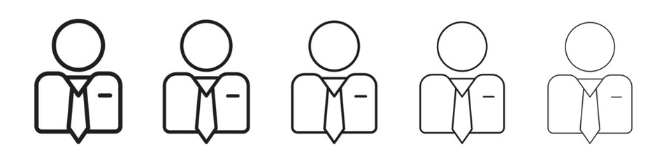 Businessman icon design symbol collection for graphic design. EPS 10
