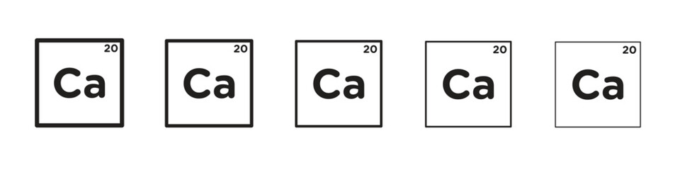 Calcium icon design symbol collection for graphic design. EPS 10