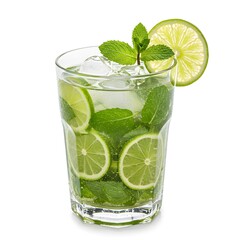 Refreshing Mojito Cocktail with Lime and Mint
