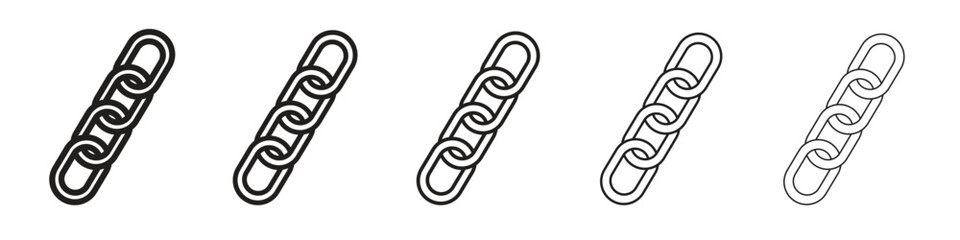 Chain icon design symbol collection for graphic design. EPS 10