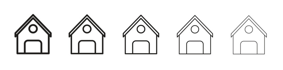 Chalet icon design symbol collection for graphic design. EPS 10
