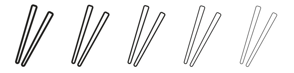 Chopsticks icon design symbol collection for graphic design. EPS 10