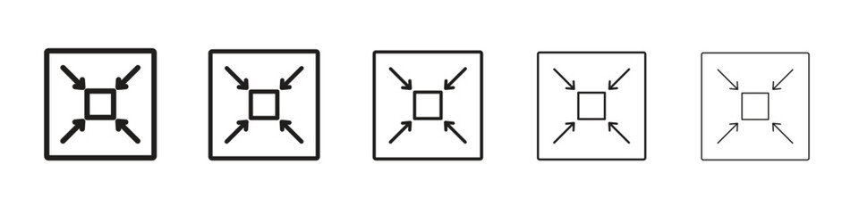 Compact size icon design symbol collection for graphic design. EPS 10