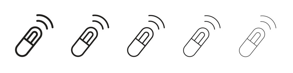 Dog microchip icon design symbol collection for graphic design. EPS 10