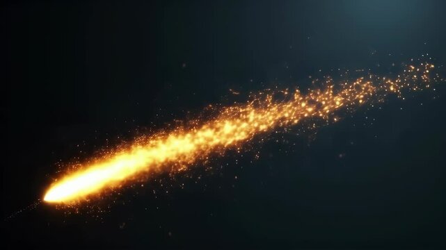 Firework with black background