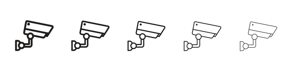 Security camera icon design symbol collection for graphic design. EPS 10