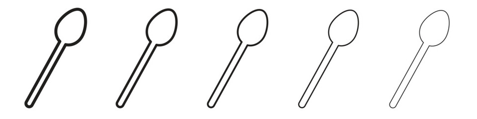 Spoon icon design symbol collection for graphic design. EPS 10
