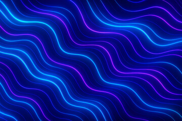 Obraz premium Neon Flowing Energy in Abstract Wavy Motion