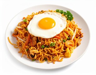 Delicious Mie Goreng with Fried Egg