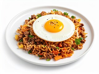 Delicious Mie Goreng with Fried Egg