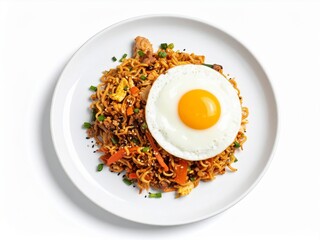 Delicious Mie Goreng with Fried Egg