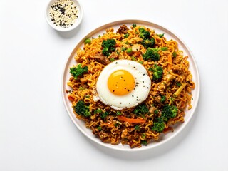Delicious Mie Goreng with Fried Egg