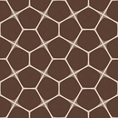 Honeycomb style seamless geometric pattern with abstract shapes and mosaic texture