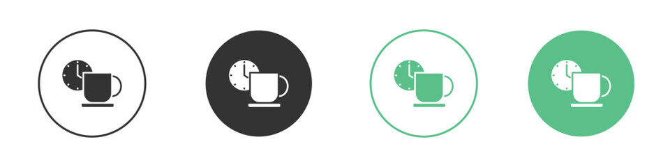 Break icon symbol illustration doodle set. EPS10