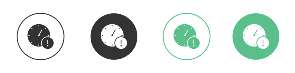 Deadline icon symbol illustration doodle set. EPS10 © Raj