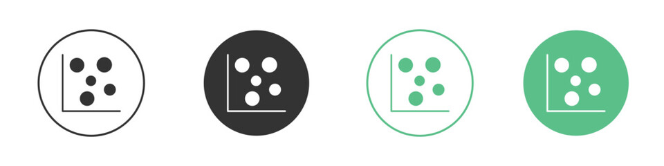 Heat Map icon symbol illustration doodle set. EPS10