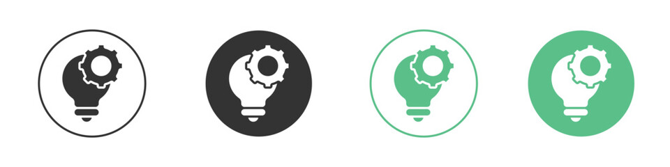 Implementation icon symbol illustration doodle set. EPS10
