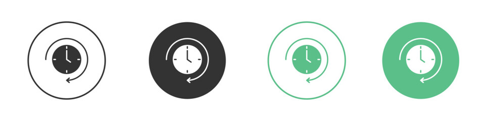 Long term icon symbol illustration doodle set. EPS10