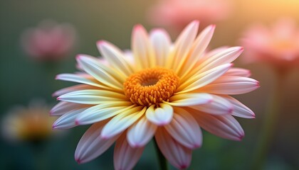 A close-up of a flower with a soft, blurred background