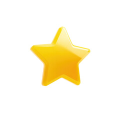 A Shiny Golden Star Icon Representing Excellence Quality Success Achievement and Customer Satisfaction With a Transparent Background