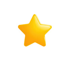 Shiny Golden Star Icon Representing Excellence High Rating Achievement Recognition Success and Premium Quality Award Symbol