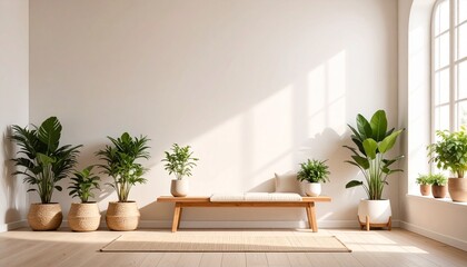 Minimal Wall with Indoor Plants