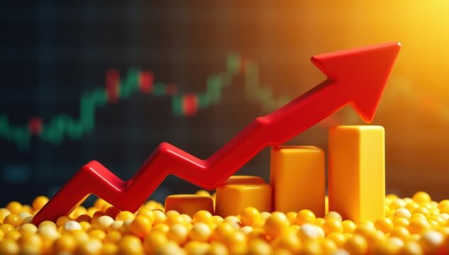 Grain Futures: Increasing Yield and Agricultural Success. Suitable for use in content related to commodity trading, food security, farming advancements