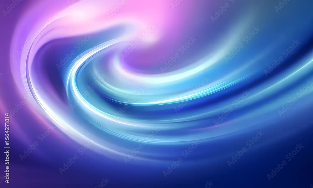 Poster intensely swirling colors create a mesmerizing light display