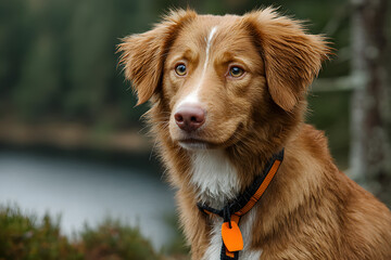 Adorable Tolling Retriever Dog